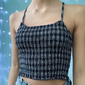 brandy melville checkered top